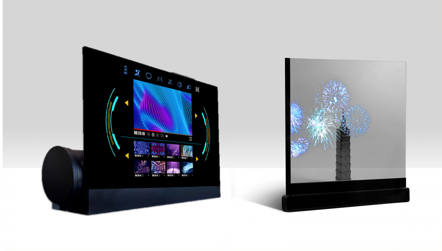 可卷式、折迭性、高透明